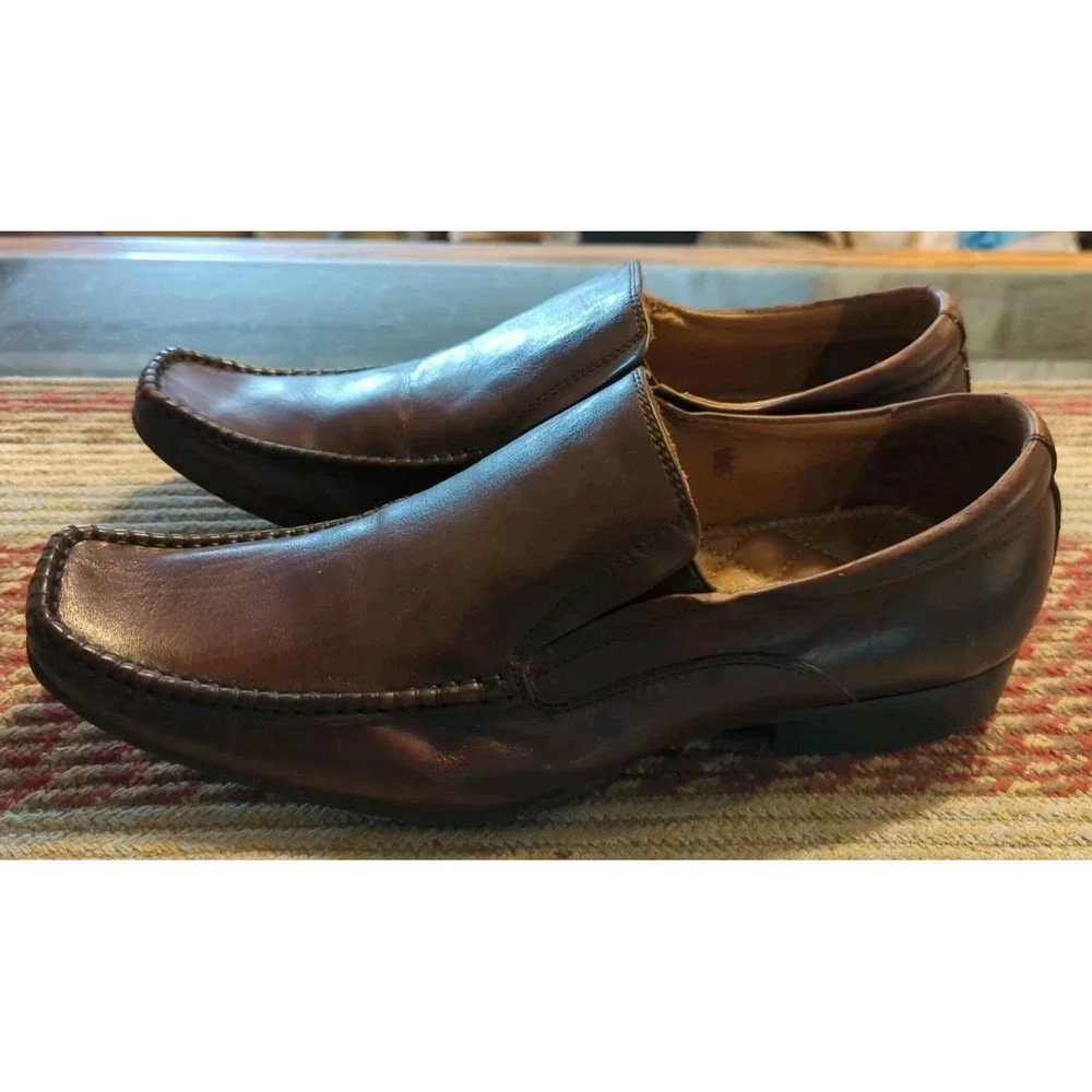 Steve Madden Heston Men's 8.5 M Brown Leather Ankle Shoes Boots Booties Stylish!